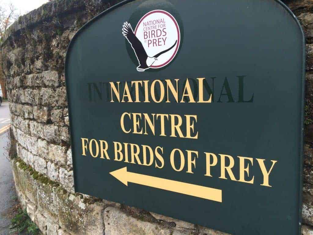 Road sign at National Centre for Birds of Prey